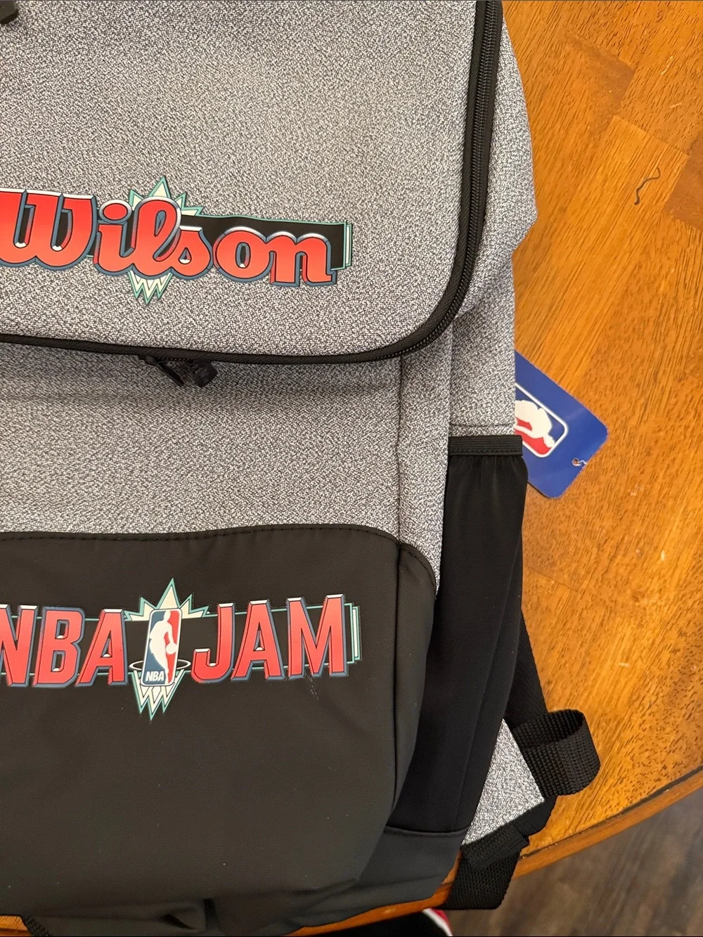 Wilson Gray and Black NBA Jam Backpack